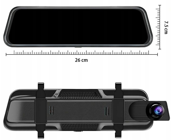 WIDEOREJESTRATOR JAZDY DOTYKOWY KAMERA COFANIA REJESTRATOR PRZÓD TYŁ MenuPL zdjęcie 10