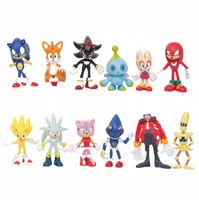 SONIC THE HEDGEHOG FIGURKI ZABAWKI ZESTAW 12 SZTUK