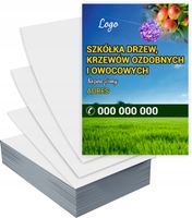 Ulotki A5 100 szt firmowe reklamowe SZKÓŁKA DRZEW KRZEWÓW + PROJEKT GRATIS