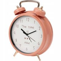 BUDZIK DLA DZIECI POMARAŃCZOWY BRZOSKWINIOWY W KLASYCZNYM STYLU 24X30X7,3CM