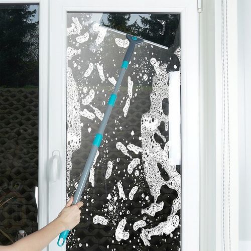 Mop MYJKA DO OKIEN szyb luster okna szyb ściągaczka teleskopowa mikrofibra na Arena.pl