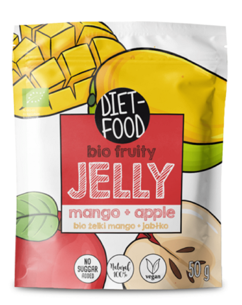 Żelki Mango - JabŁko BIO 50 g - DIET-FOOD zdjęcie 1