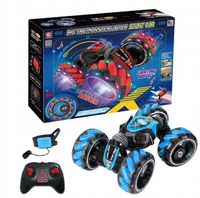 DUŻY SAMOCHÓD TWISTER ZDALNIE STEROWANY GESTAMI BLUE dwie baterie