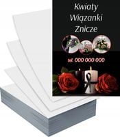 Ulotki A6 5000szt reklamowe firmowe różne wzory WIĄZANKI ZNICZE KWIATY