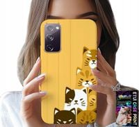 ETUI DO SAMSUNG GALAXY S20 FE - LOVE CAT, WZORY Z KOTAMI, CASE + SZKŁO