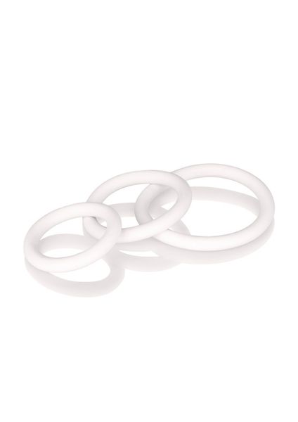 Rubber Ring - 3 Piece Set White zdjęcie 3
