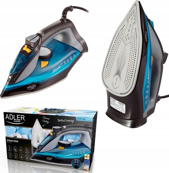 ŻELAZKO PAROWE CERAMICZNE SAMOCZYSZCZĄCE MOC 3000W STRAŻAK ANTI-CALC|DRIP zdjęcie 10