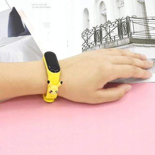 zegarek elektroniczny POKEMONY dziecięcy dla dzieci PIKACHU smartwatch LED na Arena.pl