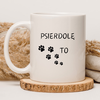 CHAMSKI KUBEK BEZ CENZURY | ŚMIESZNY PREZENT | DO PRACY BIURA DOMU | 330 ml