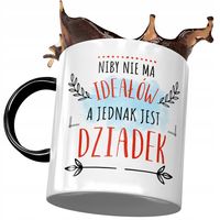 Kubek Czarny Dla Dziadka Dzień Dziadka Na Prezent Z Nadrukiem Ze Zdjęciem
