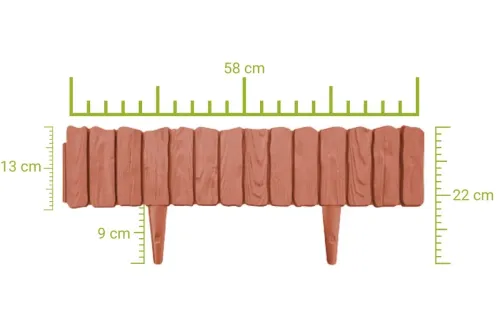 Palisada WOOD 58 cm terakota na Arena.pl