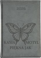 Kalendarz TYGODNIOWY TERMINARZ A6 2026 dużo wzorów twój TEKST