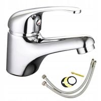 NISKA BATERIA UMYWALKOWA STOJĄCA CHROM/SREBRNY JEDNOUCHWYTOWA HIT