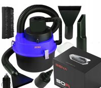 ODKURZACZ SAMOCHODOWY 150W WODNY NA MOKRO I SUCHO + NAKŁADKI ZESTAW
