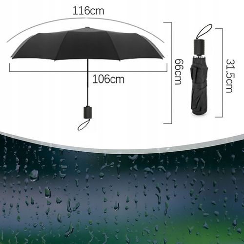 DUŻY PARASOL XXL SKŁADANY AUTOMAT PARASOLKA WODOODPORNA na Arena.pl