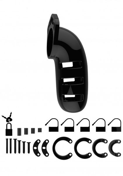 Model 06 - Chastity - 5.5" - Cock Cage - Black zdjęcie 1