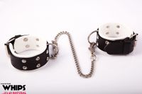 kajdanki   kajdanki damskie na nogi, biały