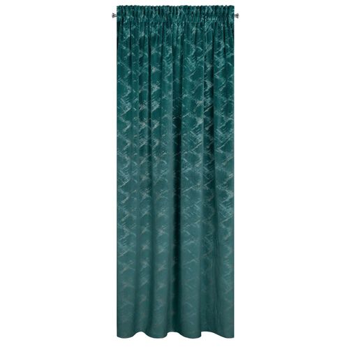 Zasłona gotowa na taśmie ADRIA 140x270 ciemnoturkusowo/szampańska na Arena.pl