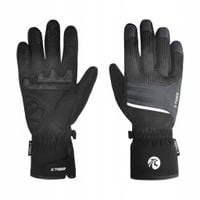 Rękawiczki Rowerowe Męskie Zimowe Żelowe Amortyzacja Ocieplane NA ZIMĘ L