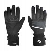 Rękawiczki Rowerowe Męskie Zimowe Żelowe Amortyzacja Ocieplane NA ZIMĘ L