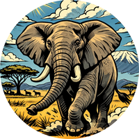 Opłatek na tort Słoń Słonik Trąbalski 18 30 40 50 60 Urodziny