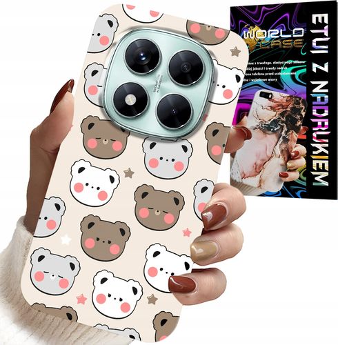 ETUI DO XIAOMI NOTE 14 PRO 5G - MIŚ MISIE WZORY DLA NAJMŁODSZYCH + SZKŁO na Arena.pl