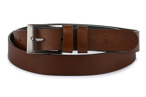 Beltimore skórzany pasek męski brązowy wąski E06 na Arena.pl