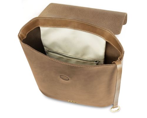 Jasny brąz plecak damski Dominica - Giovani Jasny brąz Złoty na Arena.pl