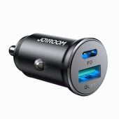 mini ładowarka samochodowa 30w usb-a qc3.0 usb-c pd czarna