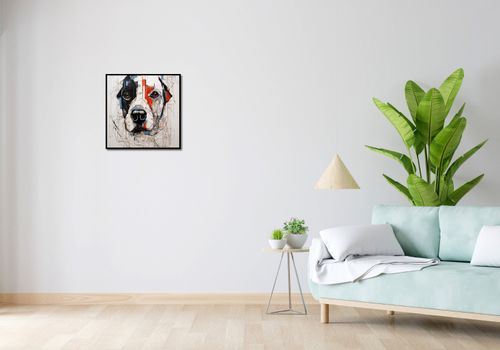 Plakat 50x50cm Przyrysowany Psiak na Arena.pl