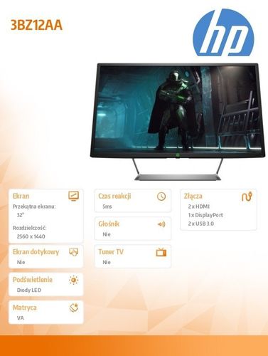 Monitor Pavilion Gaming 32 HDR 3BZ12AA na Arena.pl