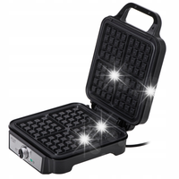 Gofrownica 1800W Na 4 Duże Chrupiące Gofry Regulacja Temp °C Stopa NON-STIC