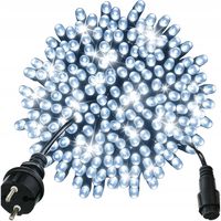 Lampki Choinkowe 500 LED ZEWNĘTRZNE STAŁE + FLASH PREMIUM