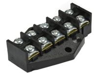 LISTWA ZACISKOWA, PIERŚCIEŃ ROZGAŁĘŹNY 5X10MM2 CZARNY - E121YY-UL006