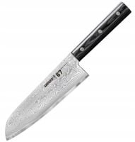 NÓŻ SZEFA KUCHNI ZE STALI DAMASCEŃSKIEJ SANTOKU SAMURA DAMASCUS 67 18CM