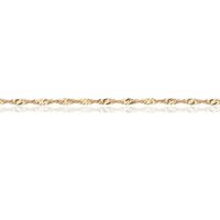 złota delikatna bransoletka 21cm - 585 - bzx1321