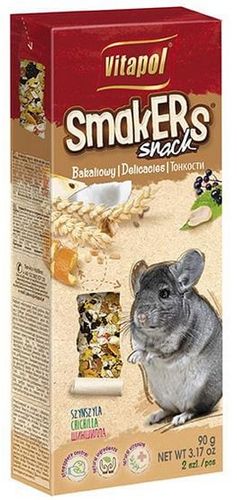 Bakaliowe kolby dla szynszyli z orzechami i owocami bzu - Vitapol 2szt na Arena.pl