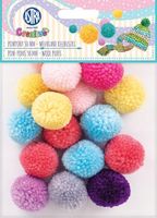 POMPONY 30MM WEŁNIANE KŁĘBUSZKI 6859