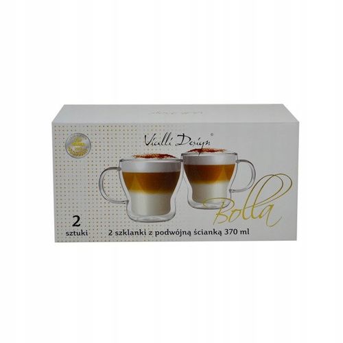 Filiżanka Vialli Design BOLLA SZKLANKI Z PODWÓJNĄ ŚCIANKĄ 370 ml 2 szt. na Arena.pl