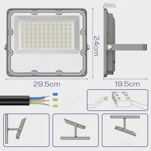 Halogen LED Naświetlacz Lampa 150W 16500lm Premium Reflektor na Arena.pl