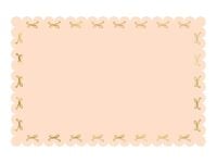 Obrus papierowy różowy Kokardka 120x180cm