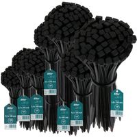 Zestaw opasek zaciskowych kablowych trytytki ziperki mocne UV 700szt RÓŻNE