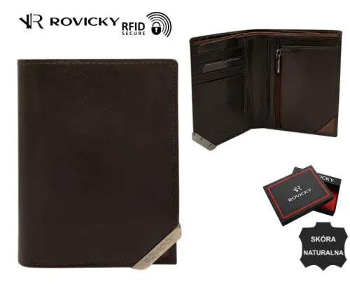 portfel męski z okuciem rovicky na Arena.pl