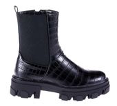 Botki platforma gruba podeszwa czarne Rozmiar obuwia - 36