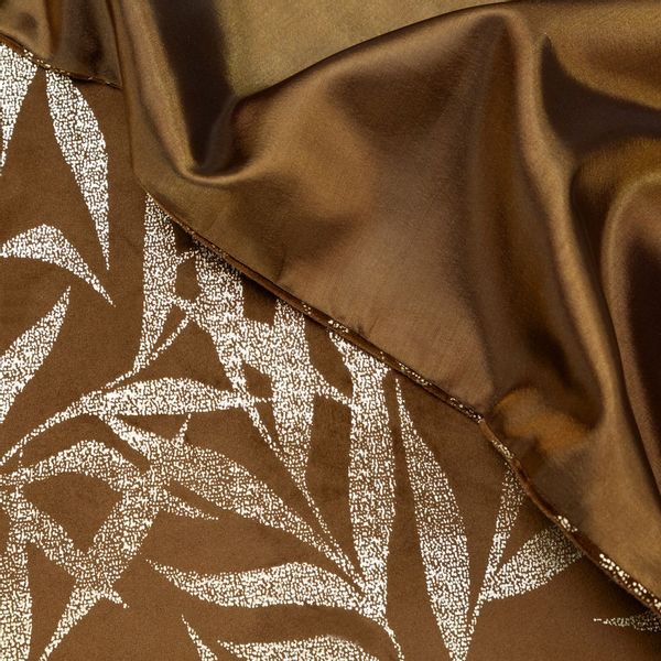 Bieżnik dekoracyjny/ szarfa BLINK-15 35x220 brązowy w liście zdjęcie 5