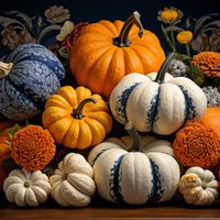 Plakat 90x90cm Jesienne Bogactwo