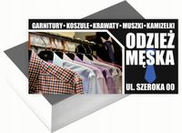 Wizytówki firmowe Foliowane 1000szt dużo wzorów ODZIEŻ MĘSKA