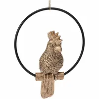 Ozdoba Dekoracja Do Ogrodu na Taras Złota Papuga