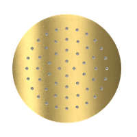 Głowica prysznicowa 25 cm okrągła slim, złoty szczotkowany