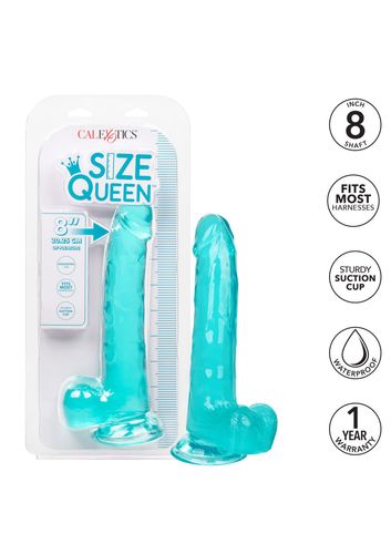 Queen Size Dong 8 Inch Blue na Arena.pl